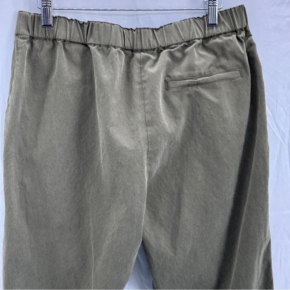 Banana Republic All Day Pant Olive Green Size Medium 8/10 Relaxed Fit Taper Leg - Picture 6 of 11